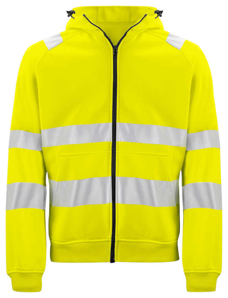 Projob - 6132 HI-VIS FELPA FULL ZIP CAPPUCCIO EN ISO 20471 - CLASSE 3/2