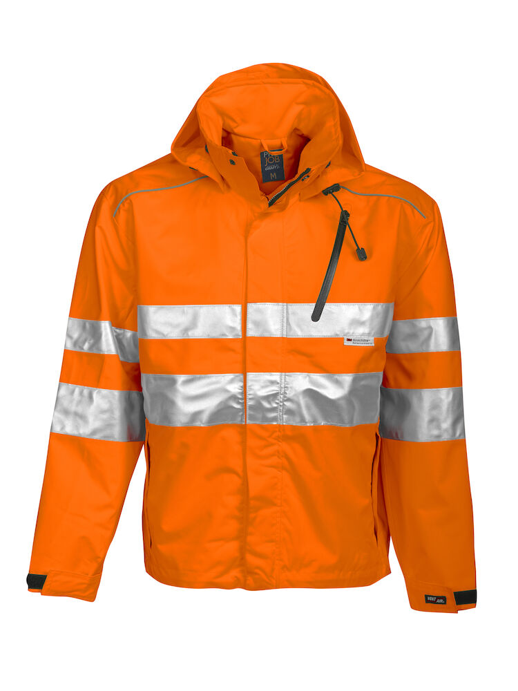 Projob - 6466 HI-VIS GIACCA ANTIPIOGGIA EN ISO 20471 - classe 3 - EN 343 classe 3/3