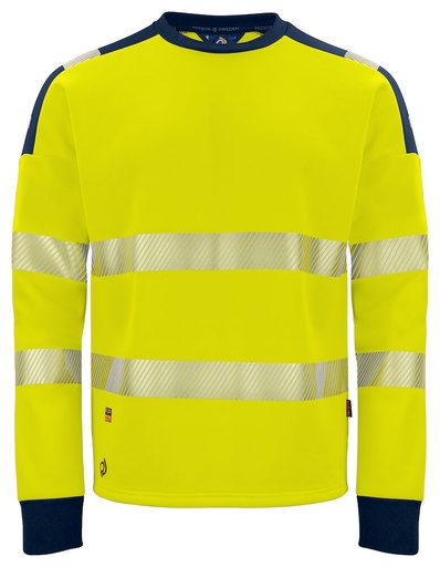 Projob - 6108 HI-VIS FELPA ROUNDNECK  EN ISO 20471 - classe 3/2